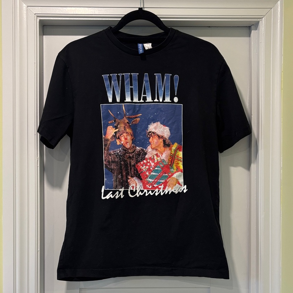 H&M Black Wham! Graphic Tee